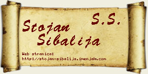 Stojan Šibalija vizit kartica
